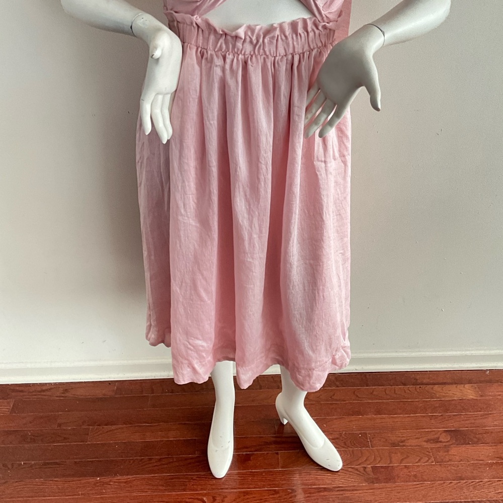 Eloquii X Melissa Mercedes Elegant Midi Dress Pink 16 - Picture 9 of 12